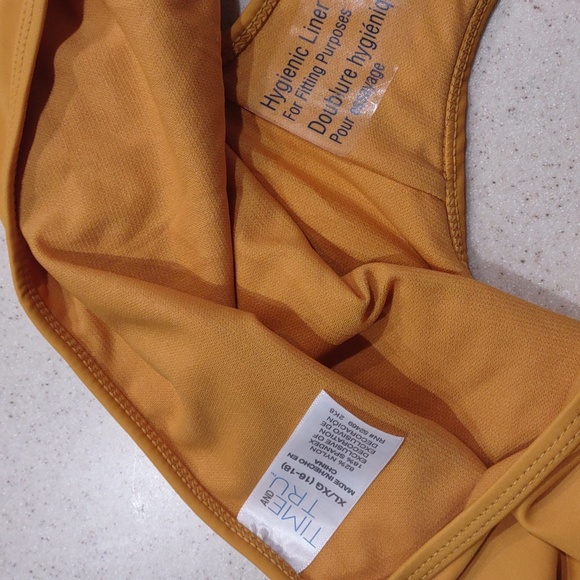 Time and Tru Golden/Marigold Bikini 2 Piece Set Size XL Women's Size 16-18 NWT! - Picture 12 of 16